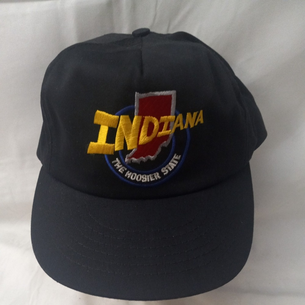 Vintage Indiana Hoosier State United Hatters Cap & Millinery Snapback Hat USA